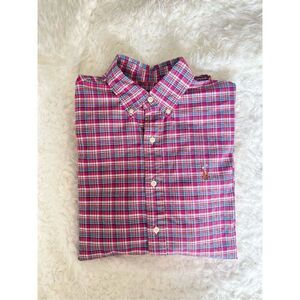 Ralph Lauren plaid button down shirt